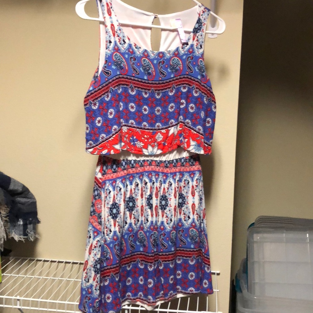 Colorful print dress